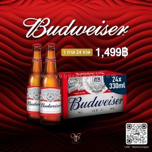 Budweiser เบียร์บัดไวเซอร์ พร้อมส่งทันที! ราคาพิเศษ